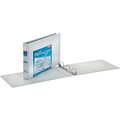 Cardinal ClearVue 1 1/2 3-Ring View Binder, D-Ring, White (22122V3)