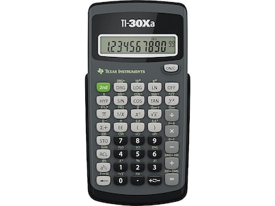 Texas Instruments TI-30Xa 10-Digit Scientific Calculator, Black