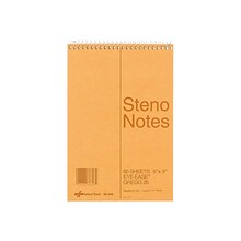 National Brand Steno Pad, 6 x 9, Gregg, Brown, 60 Sheets/Pad (36646)