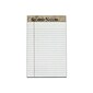 TOPS Second Nature Notepads, 5" x 8", Narrow, White, 50 Sheets/Pad, 12 Pads/Pack (74830)