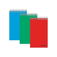 Ampad Memo Pads, 3 x 5, Narrow, Assorted, 60 Sheets/Pad, 3 Pads/Pack (OXF 45-093)