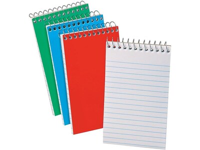 Ampad Memo Pads, 3 x 5, Narrow, Assorted, 60 Sheets/Pad, 3 Pads/Pack (OXF 45-093)