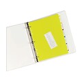 Avery Heavy-Duty Plastic Dividers with White Tab Labels, 5 Tabs, Multicolor (23080)