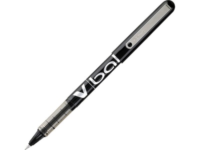 Pilot VBall Rollerball Pens, Extra Fine Point, Black Ink, Dozen (35200)