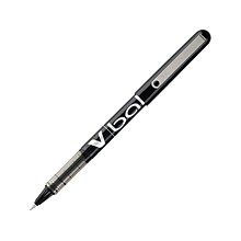 Pilot VBall Rollerball Pens, Extra Fine Point, Black Ink, Dozen (35200)
