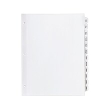 Avery Index Maker Paper Dividers with Print & Apply Label Sheets, 12 Tabs, White (11428)