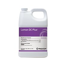 Brighton Professional™ Lemon DC Plus™ Disinfectant Cleaner, Lemon Scent, 1 Gallon (BPR045001-A-CC)
