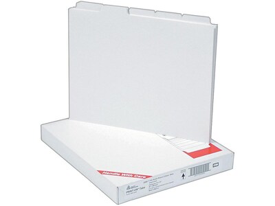 Avery Copier Tab Dividers, Unpunched, 5 Tab, White, 30 Sets/Box (20405)