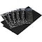 Tablemate Heavy Duty 108W x 54D Solid Table Cover, Black, 6/Pack (TBL-549-BK)