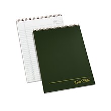 Ampad Gold Fibre Designer Series Notepad, 8.5 x 11.75, Wide Ruled, Classic Green Cover, 70 Sheets/