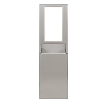 enMotion® Flex High Capacity Trash Receptacle for 15” Wall Cavity by GP PRO, Stainless, 9.03W x 21.