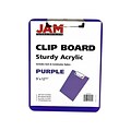 JAM Standard Plastic Clipboard, Translucent Purple (340926881)