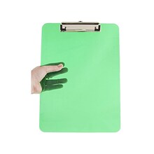 JAM Standard Plastic Clipboard, Translucent Green (340926880)