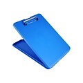Saunders SlimMate Polypropylene Storage Clipboard, Blue (00559)
