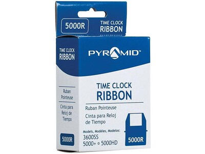 Pyramid Time Clock Ribbon, Jet Black (5000R)