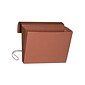 Smead 5.25" Expanding Wallet with Flap & Cord Closure, Redrope, 10/Box (71186)