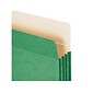 Smead Paper Stock File Pocket, 3.5" Expansion, Letter Size, Green (73226)