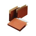 Pendaflex 100% Recycled Heavy Duty Reinforced File Pocket, 3 1/2 Expansion, Legal Size, Red (E1526E