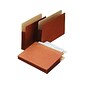 Pendaflex Earthwise 100% Recycled Reinforced File Pocket, 5 1/4" Expansion, Legal Size, Red (E1536G)
