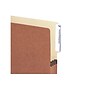 Smead End Tab File Pocket, 3.5" Expansion, Letter Size, Redrope with Manila Liner, 10/Box (73624)