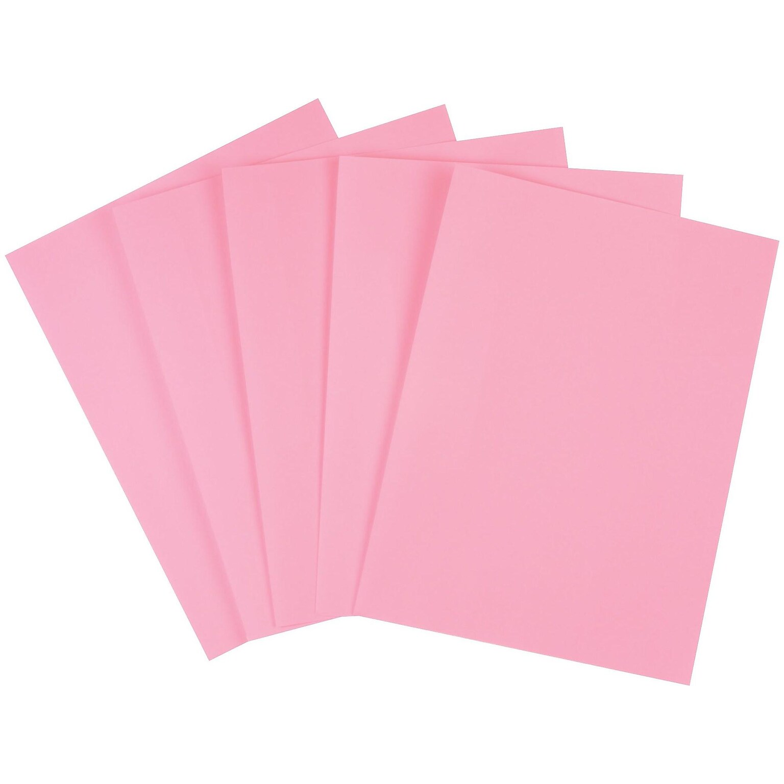 Staples Brights Multipurpose Colored Paper, 20 lb, 8.5 x 11, Pink, 500/Ream, 5 Reams/Carton (25207A)
