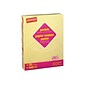 Staples Pastel 30% Recycled Colored Paper, 20 Lbs., 8.5" x 11", Canary, 5000/Carton (14787-AA)