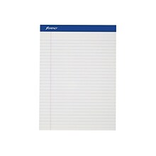 Ampad Notepads, 8.5 x 11, Wide, White, 50 Sheets/Pad, 12 Pads/Pack (TOP20-320)