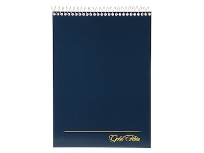 Ampad Gold Fibre Designer Series Notepad, 8.5 x 11.75, Wide, White, 70 Sheets/Pad (20-815)