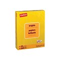 Staples® Brights Multipurpose Paper, 24 lbs., 8.5 x 11, Yellow, 500/Ream (20102)