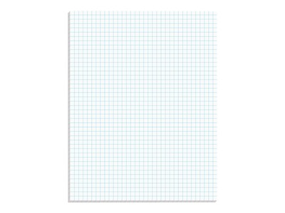 Ampad Notepad, 8.5 x 11, Graph, White, 50 Sheets/Pad (TOP22-000)