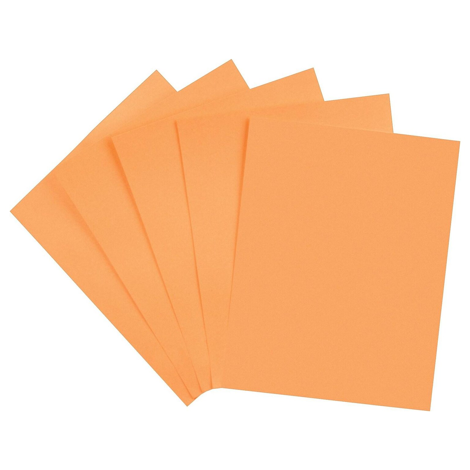 Staples Brights Multipurpose Colored Paper, 24 lb, 8.5 x 11, Orange, 500/Ream, 10 Reams/Carton (20108A)
