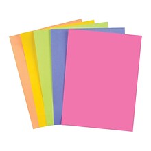 Staples Brights Multipurpose Colored Paper, 24 lbs., 8.5 x 11, Assorted Neon, 500/Ream (20201)