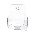Deflecto® Docuholder® Booklet Size Literature Holder 7.75 x 6.5 x 3.75, Crystal Clear Plastic (74