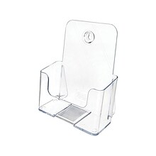 Deflecto® Docuholder® Booklet Size Literature Holder 7.75 x 6.5 x 3.75, Crystal Clear Plastic (74