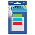 Avery Ultra Tabs Index Tabs, Assorted, 48-Tabs, 48/Pack (74757)