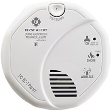 First Alert Wireless Battery Powered Interconnection Photoelectric Smoke & Carbon Monoxide Detector