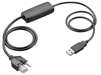 Plantronics Electronic Hook Switch Cable, Black (APU-76)