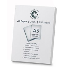Empire Imports 5.8 x 8.3 Multipurpose Paper, 24 lbs., 96 Brightness, 250 Sheets/Ream (A524R)
