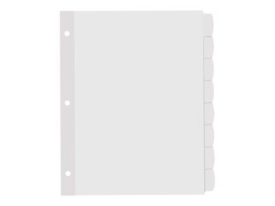 Avery Big Tab Printable Paper Dividers with White Labels, 8 Tabs, 20 Sets/Pack (11435)