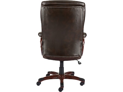 Quill Brand® Westcliffe Bonded Leather Computer and Desk Chair, Brown (50219R-CC)