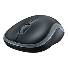 Logitech M185 Wireless Optical Mouse, Swift Grey (910-002225)