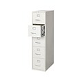 Quill Brand® 5 File Drawers Vertical File Cabinet, Locking, Gray, Letter, 26.5D (21918D)