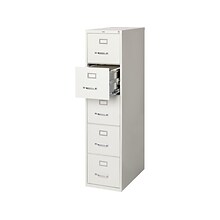 Quill Brand® 5 File Drawers Vertical File Cabinet, Locking, Gray, Letter, 26.5D (21918D)