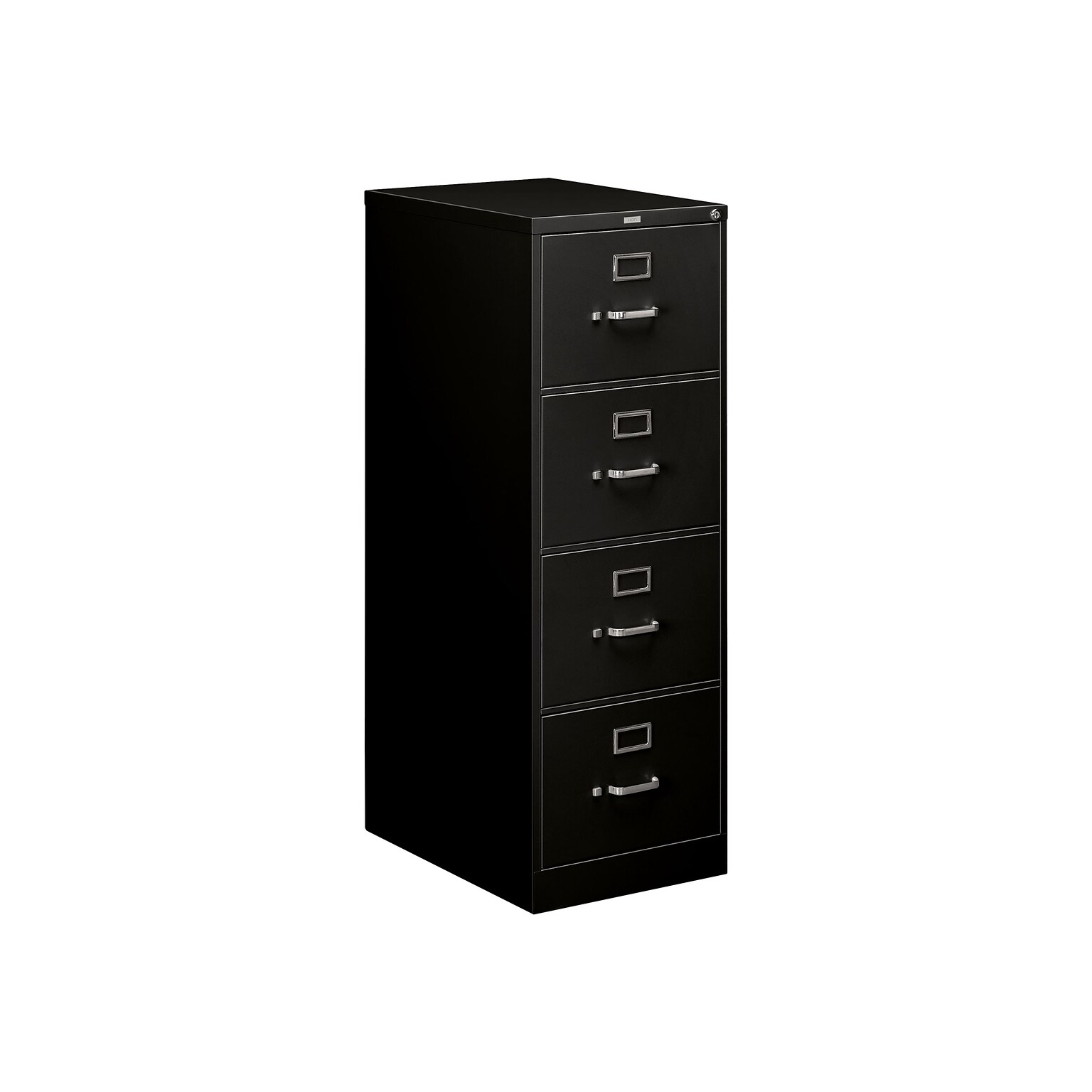 HON 510 Series 4-File Drawers Vertical File Cabinet, Legal Size, Lockable, 51.97H x 18.27W x 25D, Black (514CPP)