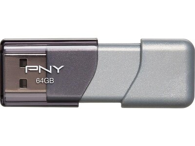 PNY Elite Turbo Attache 3 64GB USB 3.0 Flash Drive (P-FD64GTBOP-GE)