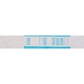 Pap-R Products Currency Straps, White with Blue Print, 1000/Pack (400100)