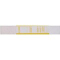 Pap-R Products Currency Straps, White with Yellow Print 1000/Pack (401000)