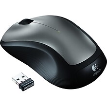 Logitech M310 Wireless Ambidextrous Optical Mouse, Silver (910-001675)
