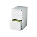 Quill Brand® 3-Drawer Vertical File Cabinet, Locking, Letter, White, 19.88D (26815D)