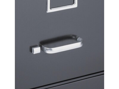 Quill Brand® 2-Drawer Vertical File Cabinet, Locking, Letter, Black, 25"D (25157D)